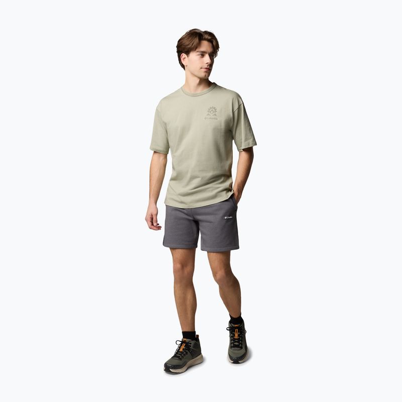 Spodenki trekkingowe męskie Columbia Meridian Creek city grey/heather 2