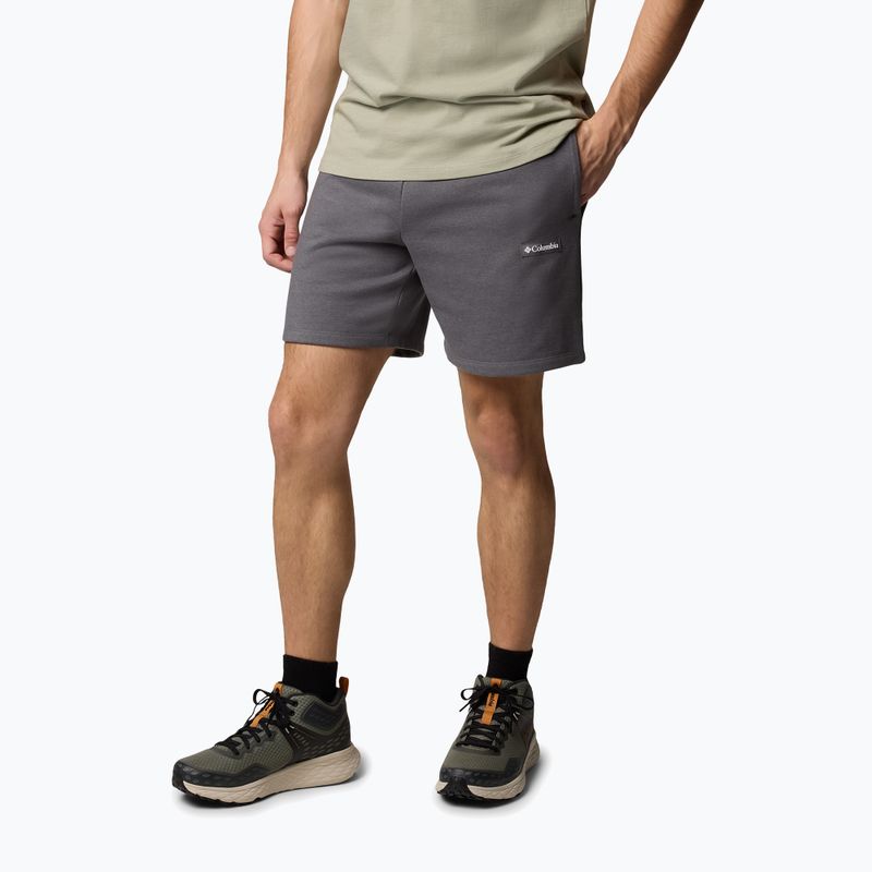 Spodenki trekkingowe męskie Columbia Meridian Creek city grey/heather 4