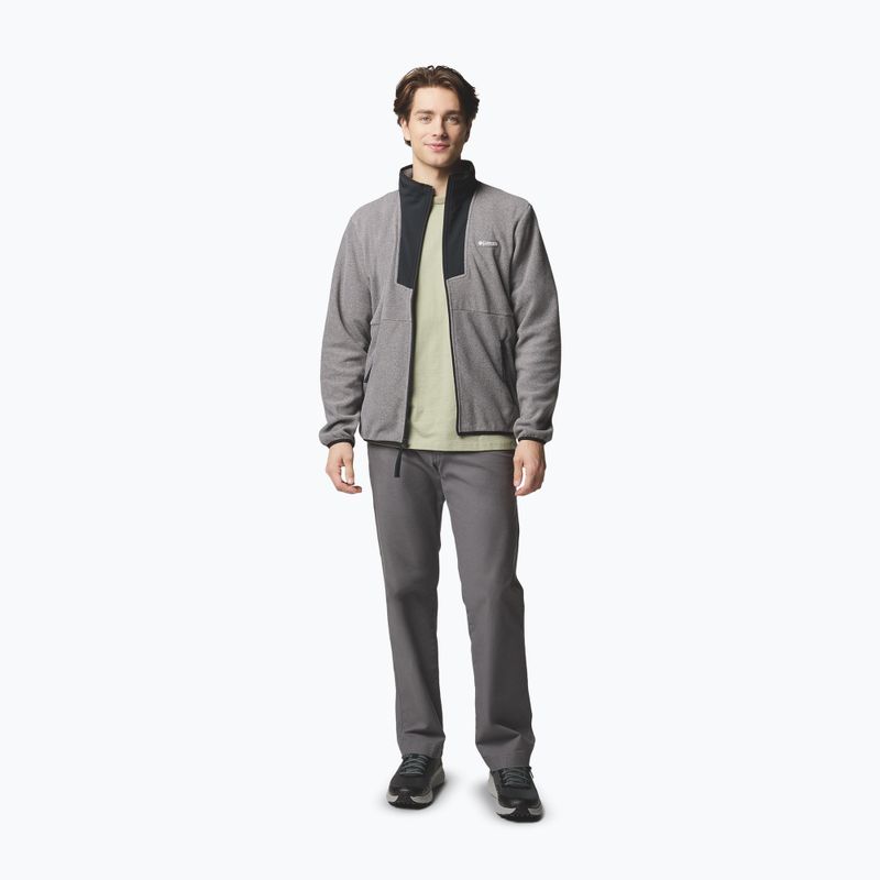 Bluza męska Columbia Sequoia Grove FZ Fleece city grey heather/black 2