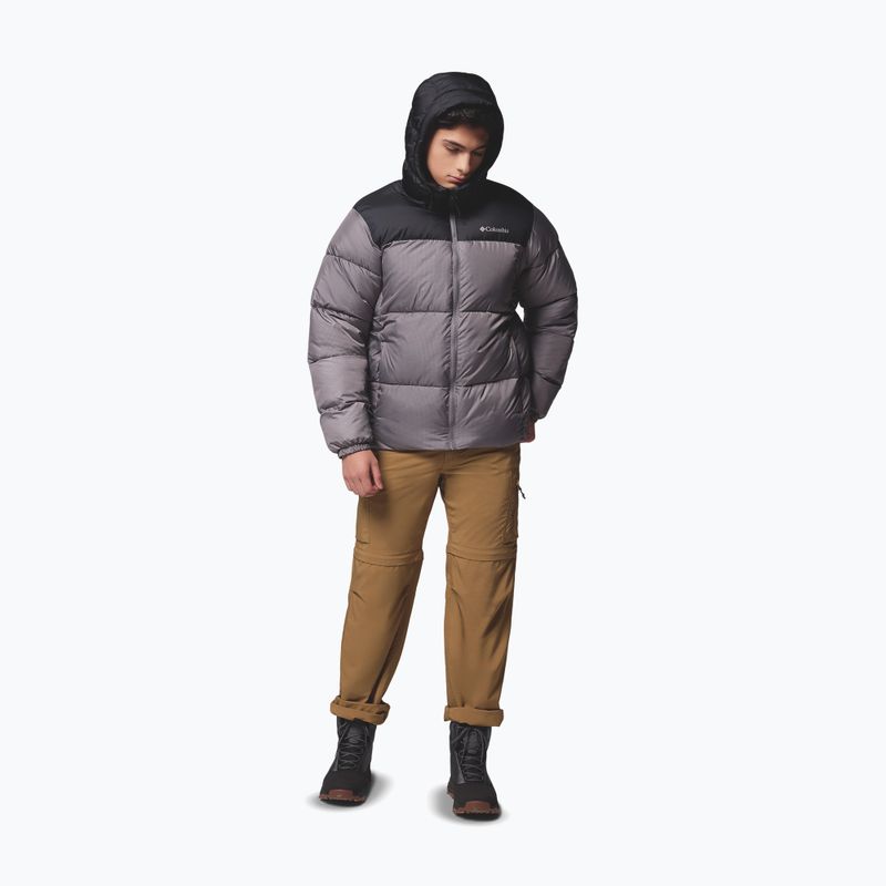 Kurtka ocieplana męska Columbia Puffect II Hooded city grey/black 2