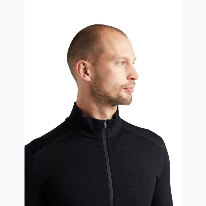 Bluza termoaktywna męska icebreaker 260 Tech LS Half Zip black 4