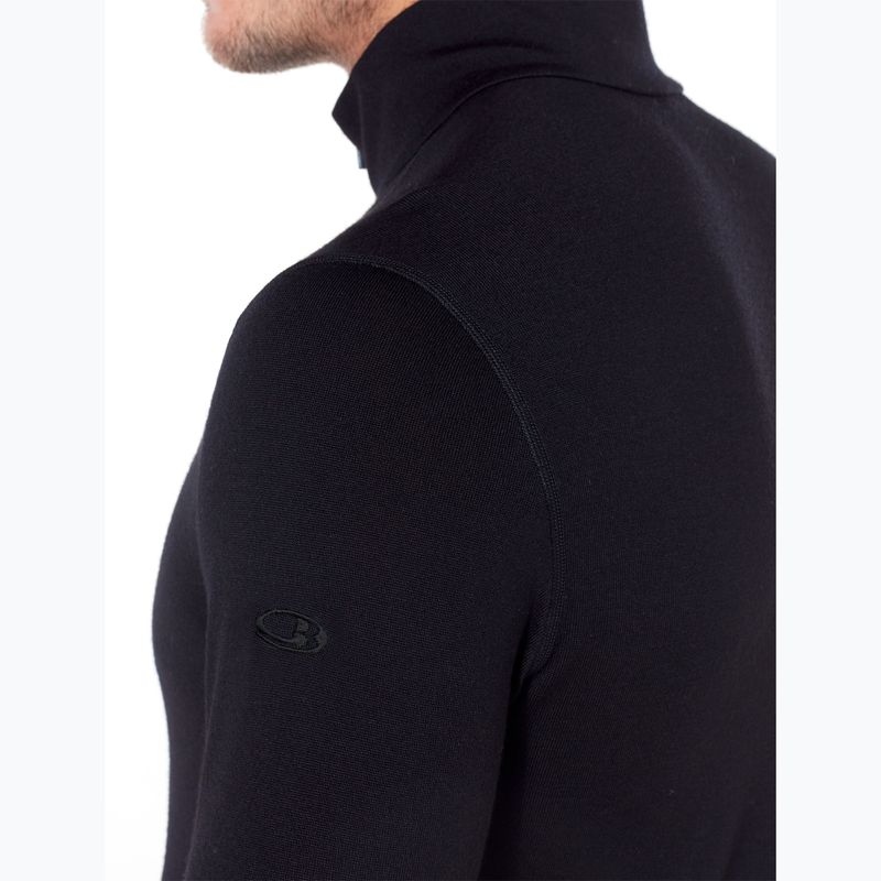 Bluza termoaktywna męska icebreaker 260 Tech LS Half Zip black 6
