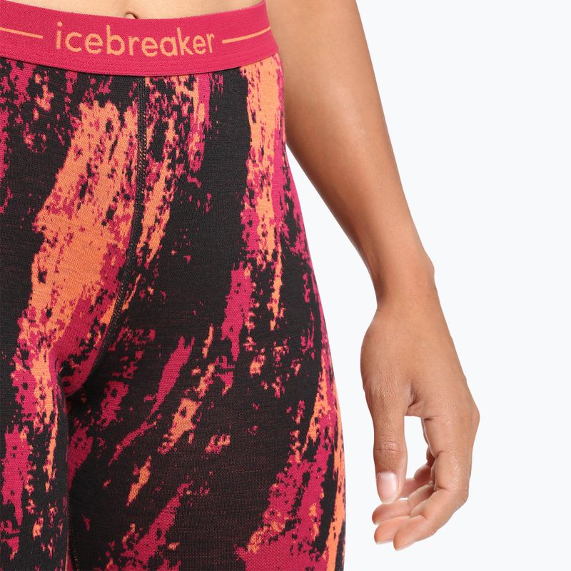 Spodnie termoaktywne damskie icebreaker 250 Vertex Sedimentary cherry/flash/black/j 4