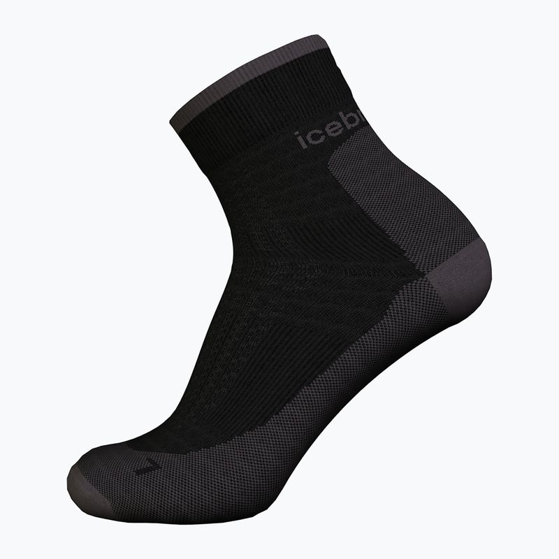 Skarpety męskie icebreaker Merino Hike+ Ultralight Quarter black/obsidian 3