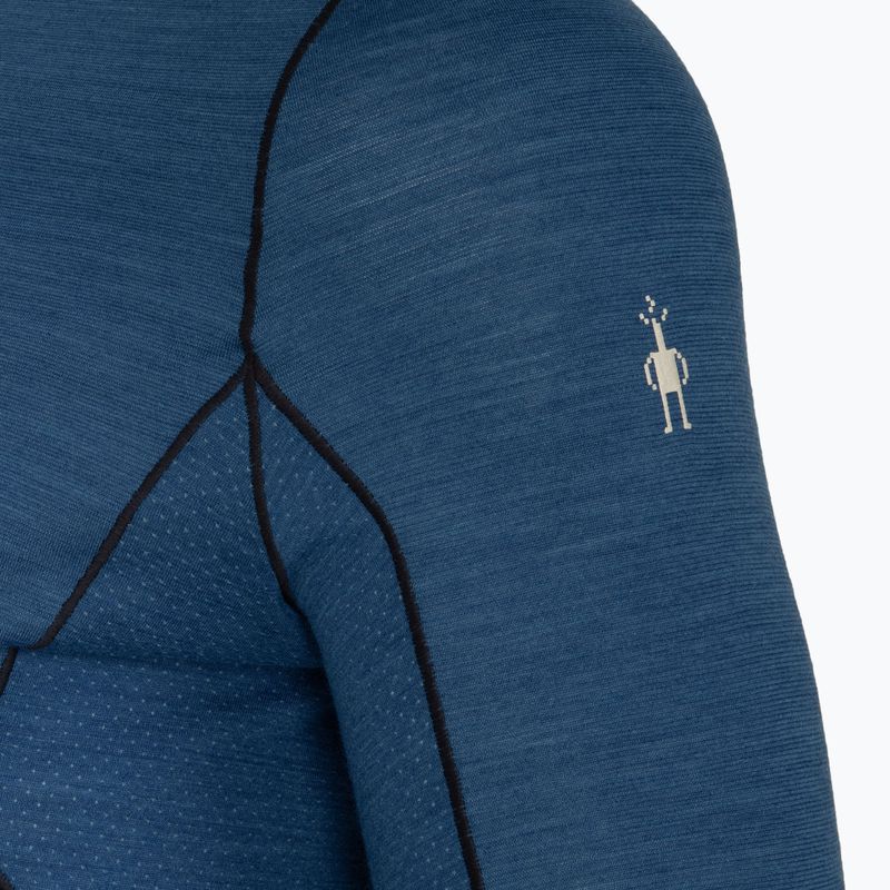 Bluza termoaktywna męska Smartwool Merino Sport Crew laguna blue/deep navy 3