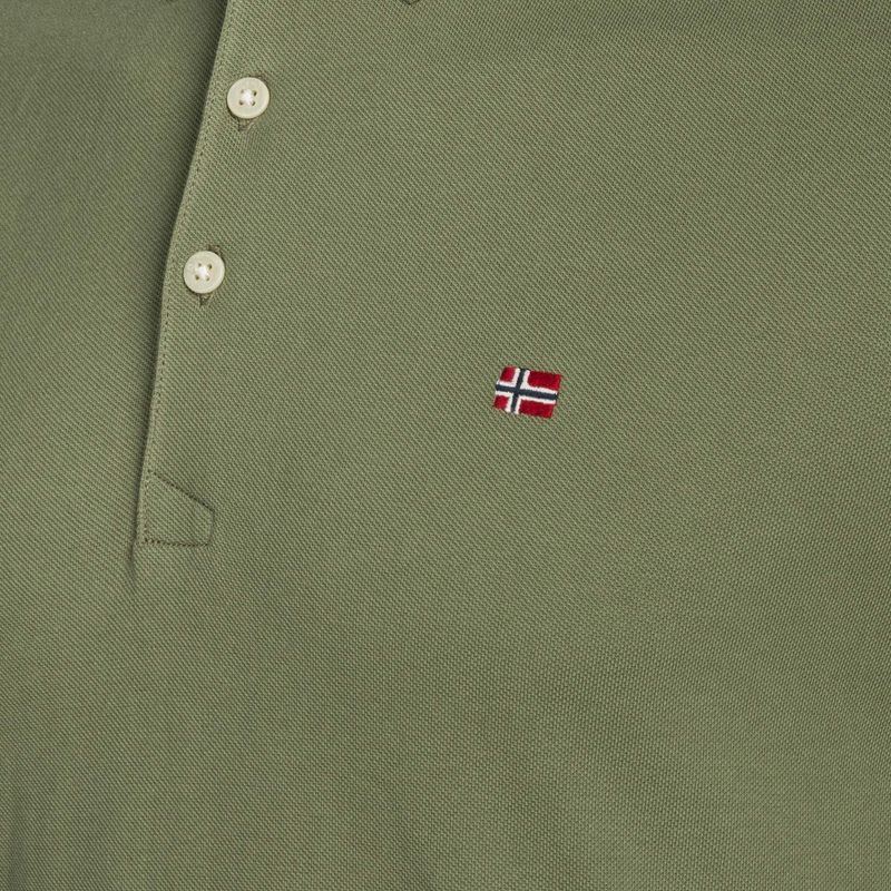 Koszulka polo męska Napapijri Ealis green lichen 7