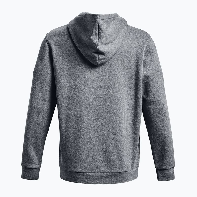 Bluza męska Under Armour Essential Fleece Hoodie pitch gray medium heather/white 6