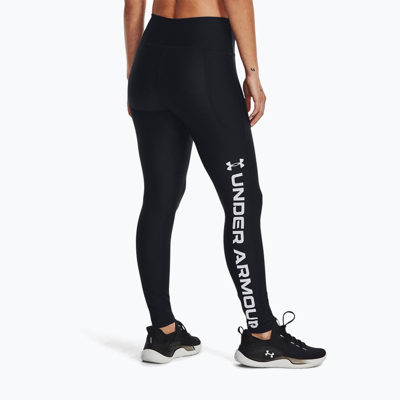 Legginsy treningowe damskie Under Armour Armour Branded black/white 3