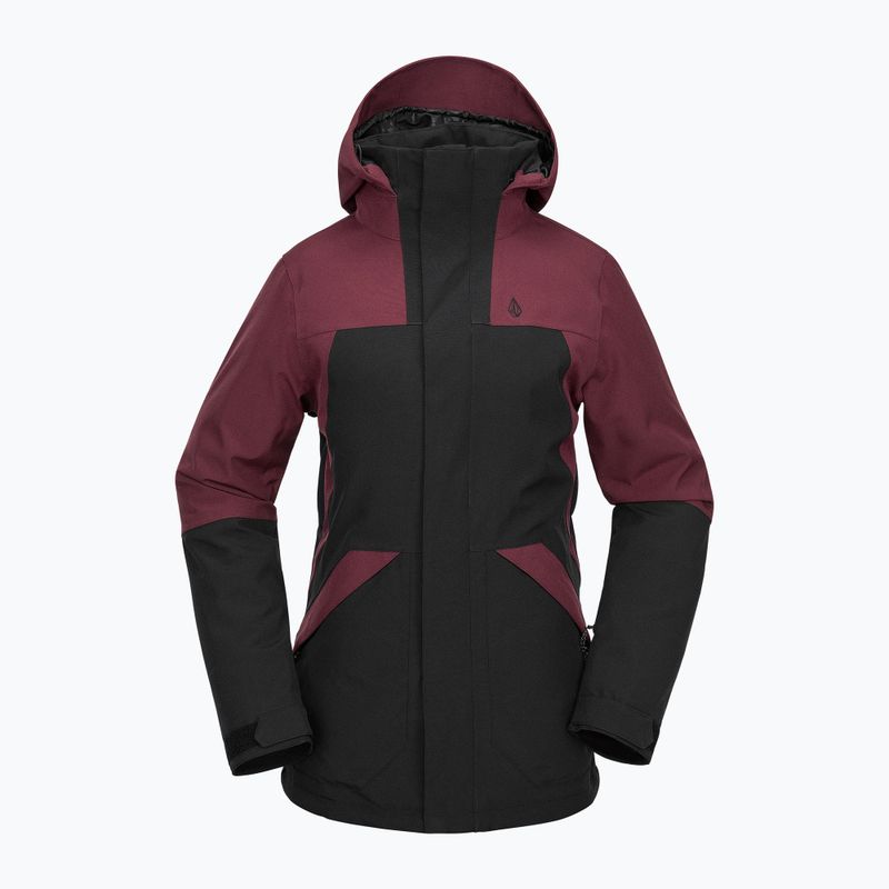 Kurtka snowboardowa damska Volcom Shelter 3D Stretch burgundy 8