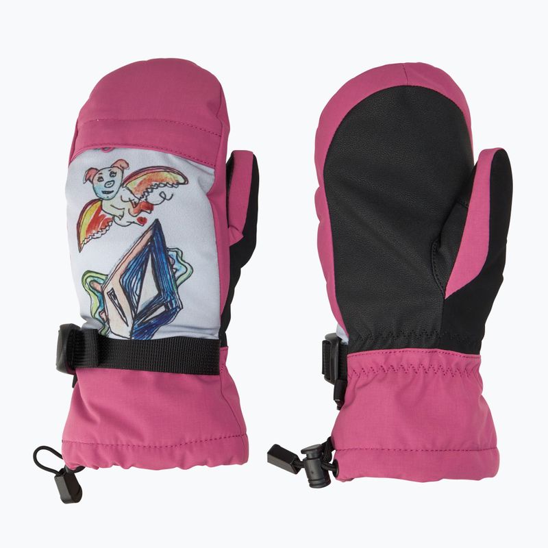 Rękawice snowboardowe dziecięce Volcom Day Saver Youth Mitt blurred violet
