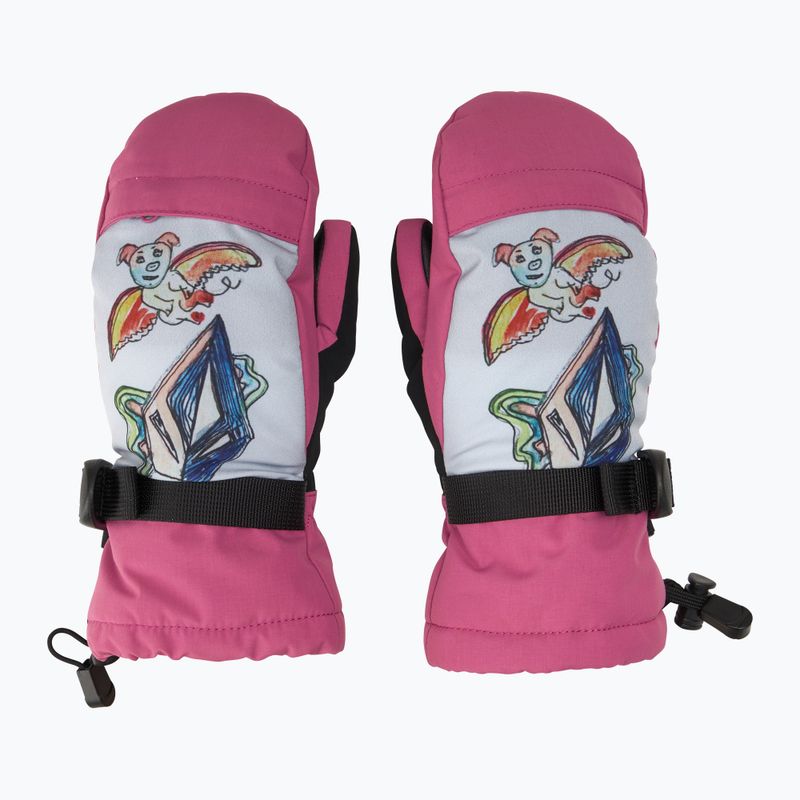 Rękawice snowboardowe dziecięce Volcom Day Saver Youth Mitt blurred violet 2