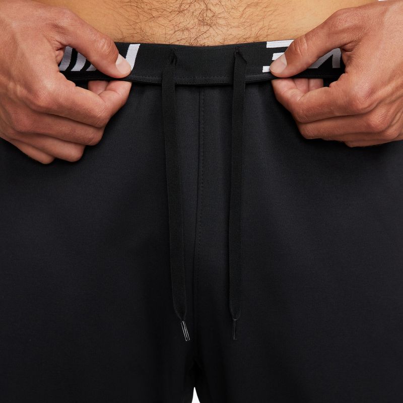 Spodnie treningowe męskie Nike Therma-FIT Open Hem black/black/white 6