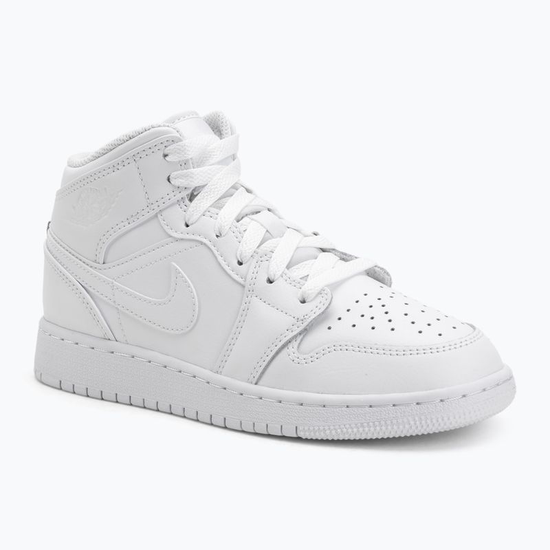 Buty Jordan 1 Mid white/white/white