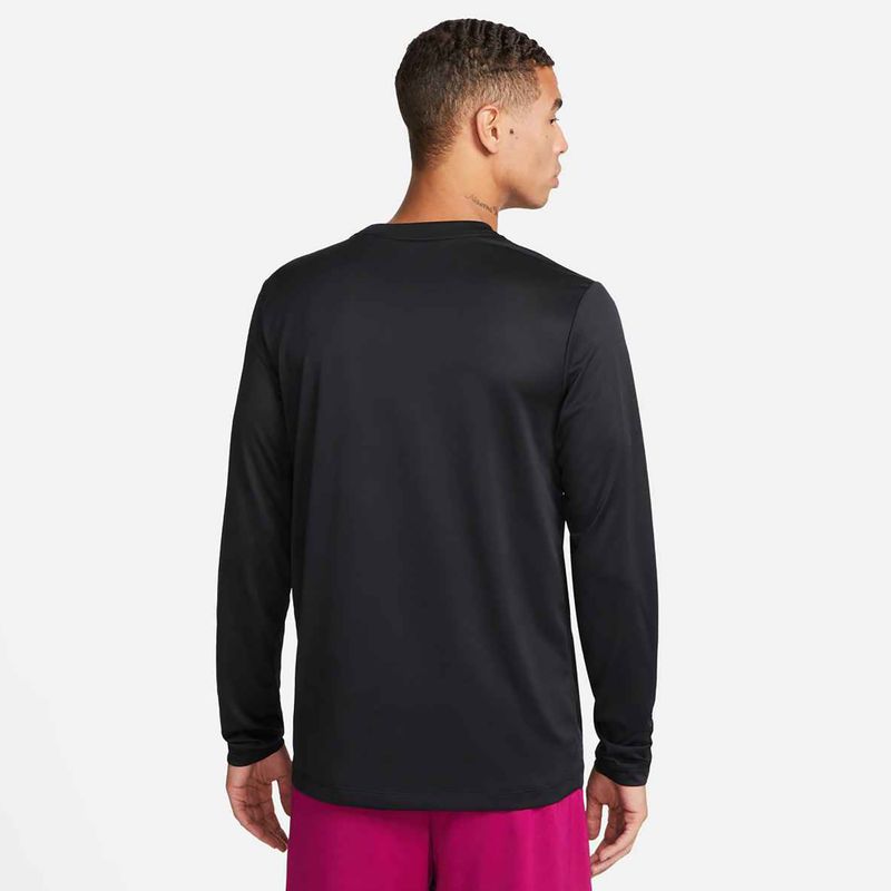 Longsleeve treningowy męski Nike Dri-FIT Legend black/matte silver 3