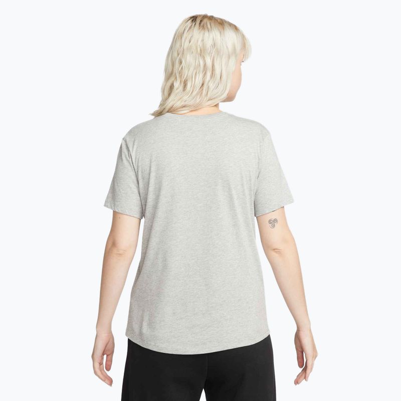 Koszulka damska Nike Sportswear Club Essentials Logo dark grey heather/black 3