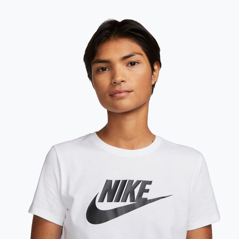 Koszulka damska Nike Sportswear Club Essentials Logo white/black 4