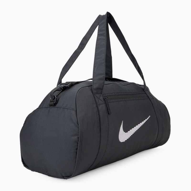 Torba treningowa damska Nike Gym Club 24 l black/ black/ white 2