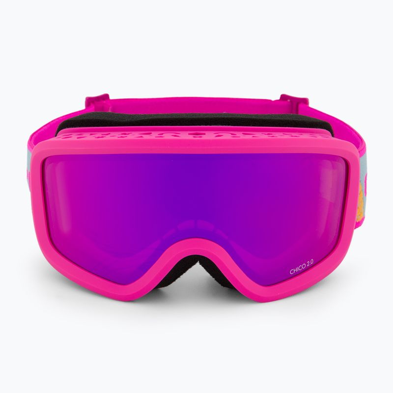 Gogle narciarskie dziecięce Giro Chico 2.0 Jr pink geo camo/amber pink 2