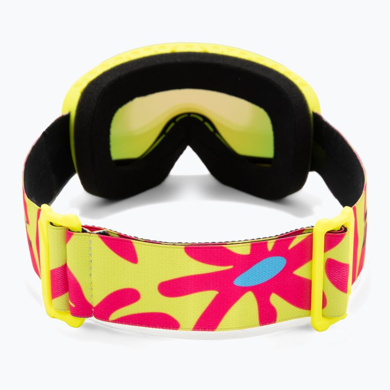 Gogle narciarskie dziecięce Giro Chico 2.0 Jr Yellow flowers/amber pink 3