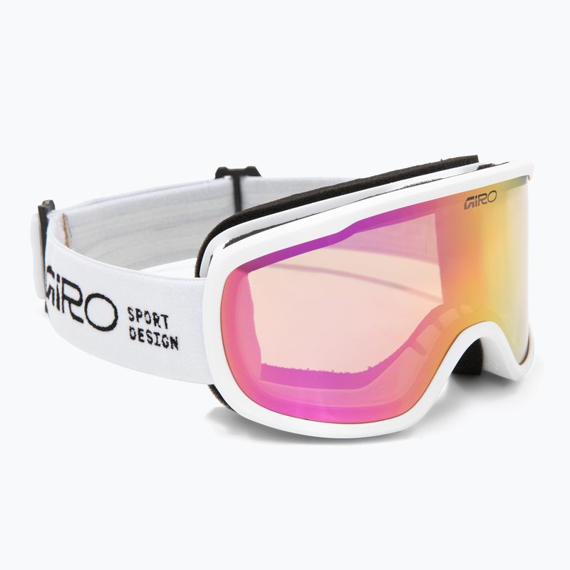 Gogle narciarskie Giro Cruz white stacked/amber pink