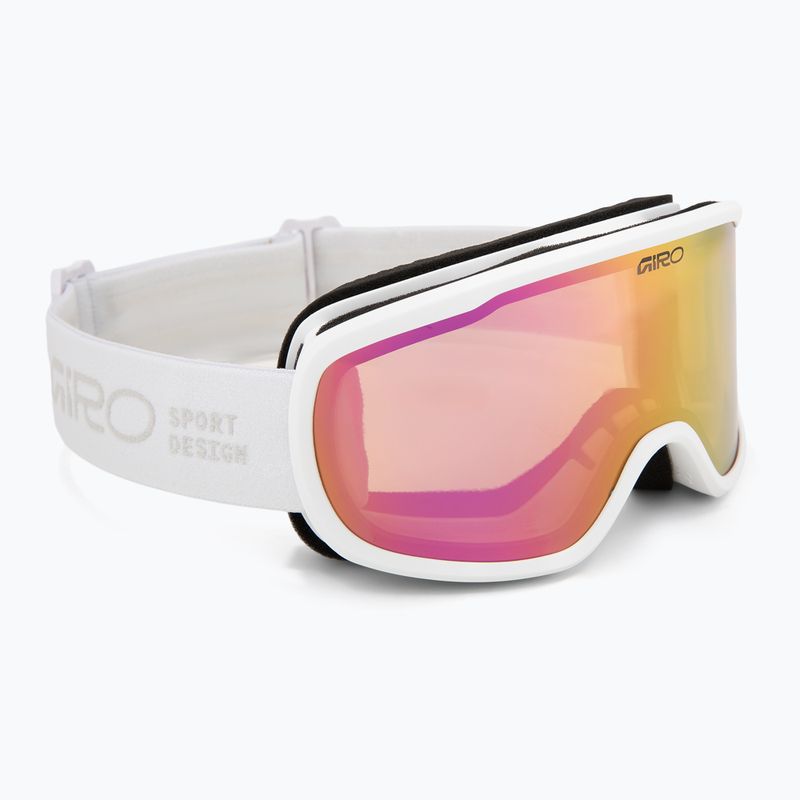 Gogle narciarskie damskie Giro Moxie white stacked/amber pink/yellow 2