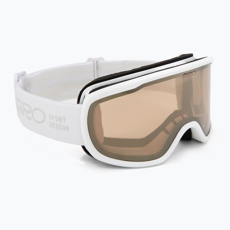Gogle narciarskie damskie Giro Moxie white stacked/amber gold/yellow 2