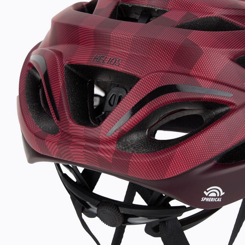 Kask rowerowy Giro Helios Spherical MIPS matte dark cherry towers 7