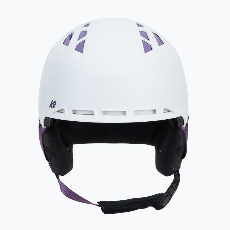 Kask narciarski z systemem audio K2 Virtue pearl white 2