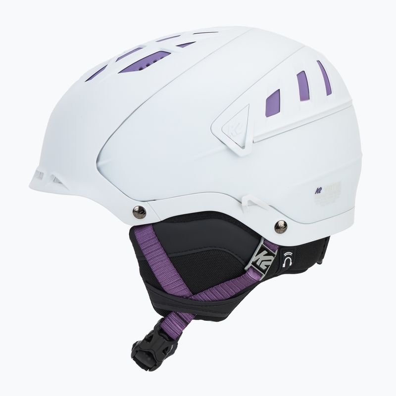 Kask narciarski z systemem audio K2 Virtue pearl white 4