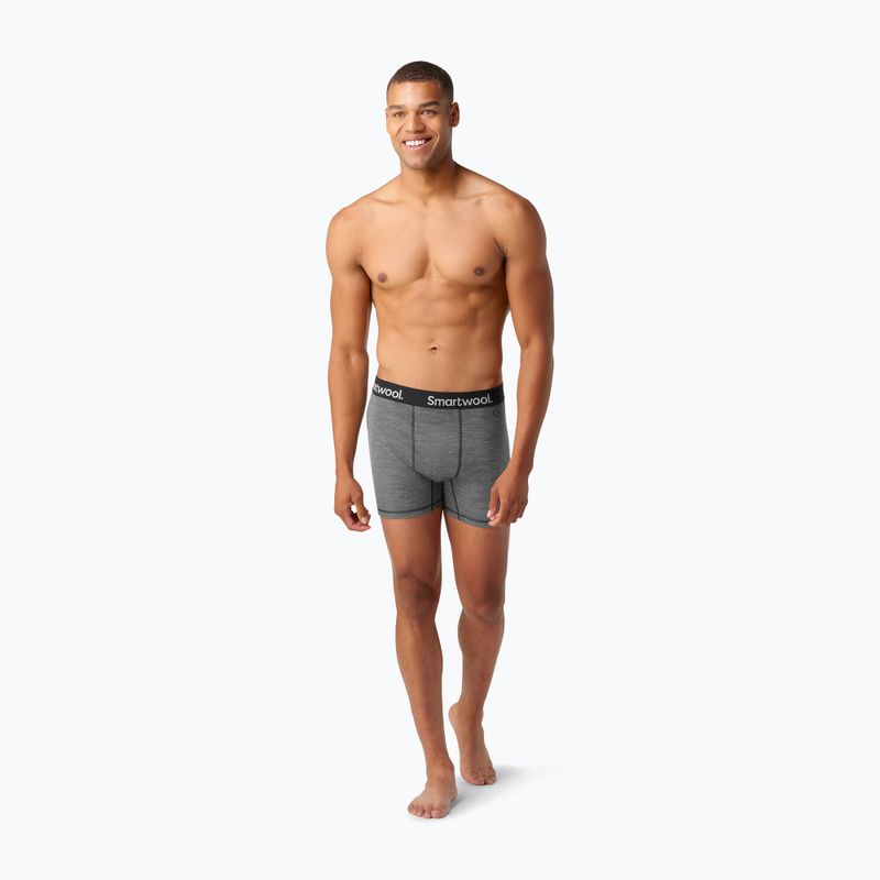 Bokserki termoaktywne męskie Smartwool Merino Boxer Brief Boxed medium grey heather 4