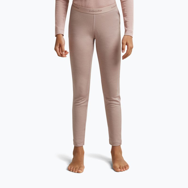 Spodnie termoaktywne dziecięce icebreaker Kids 200 Oasis Leggings pink quartz 3