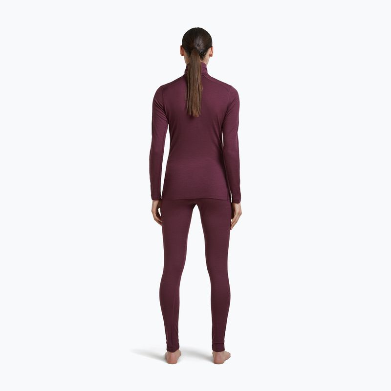 Bluza termoaktywna damska Icebreaker 200 Oasis LS Half Zip dark berry 5