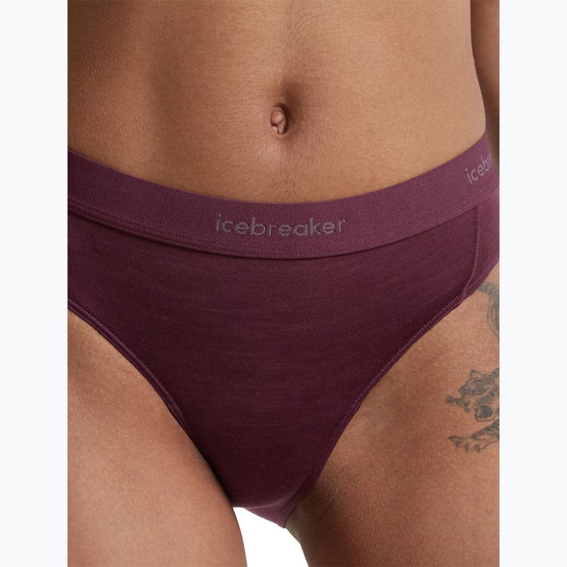 Majtki termoaktywne damskie Icebreaker Merino 125 Cool-Lite Sprite Hipster dark berry 6
