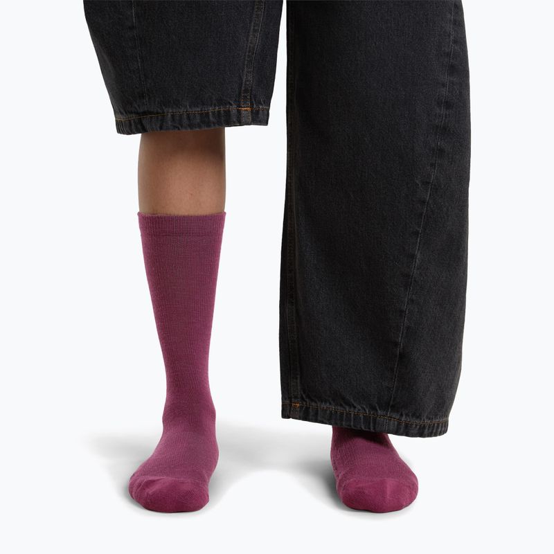 Skarpety damskie Icebreaker Merino Lifestyle Light Crew dark berry 3