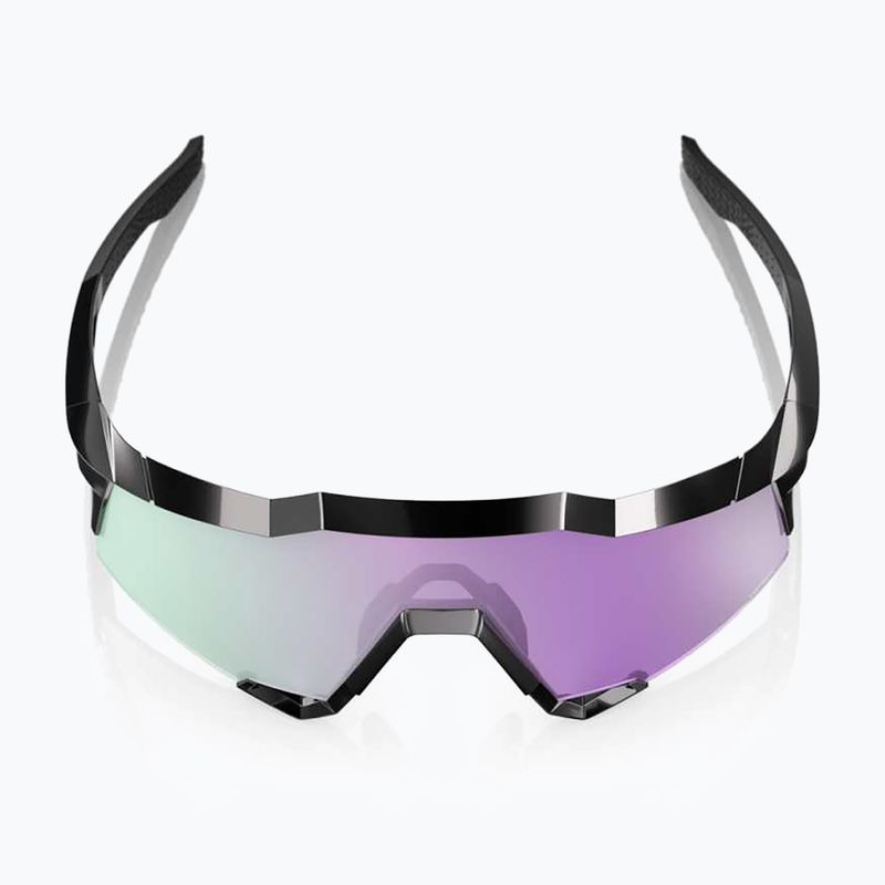 Okulary przeciwsłoneczne 100% Speedcraft polished black/hiper polarized lavender mirror 4
