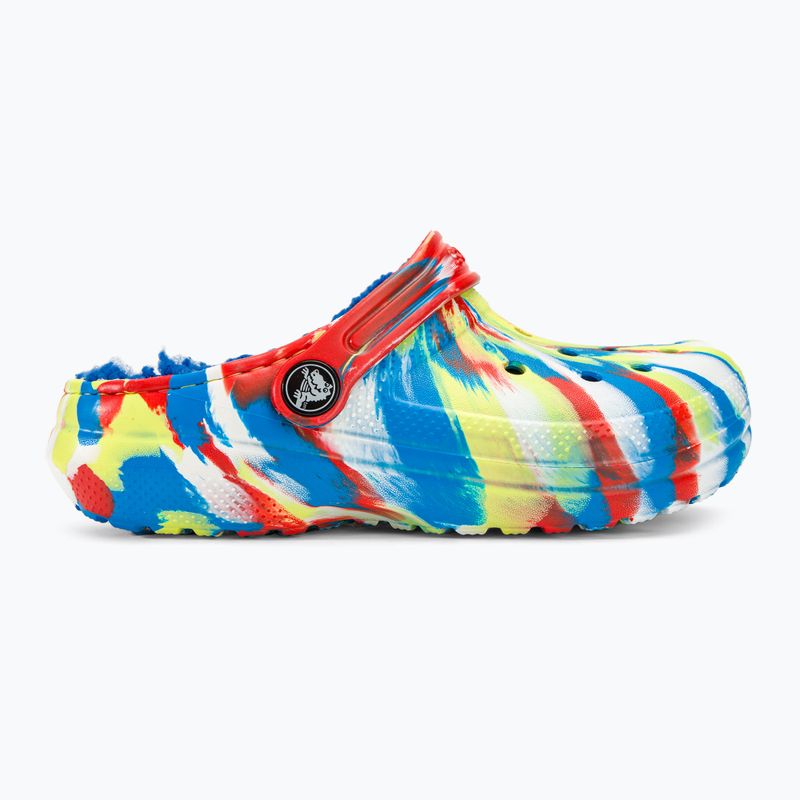 Klapki dziecięce Crocs Classic Lined Marbled Clog sulphur/multi 3