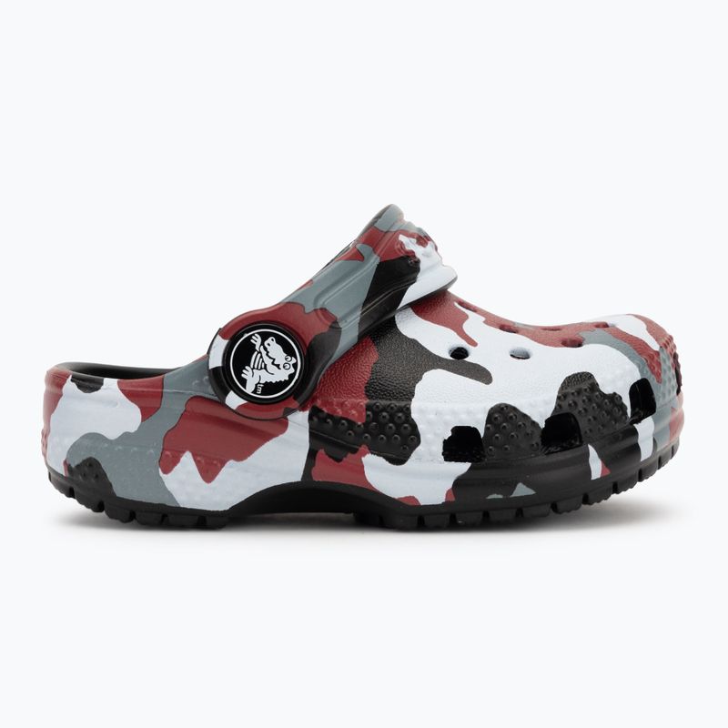Klapki dziecięce Crocs Classic Camo Clog Toddler black/red 3