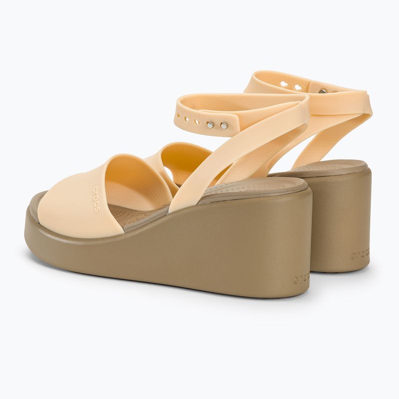 Sandały damskie Crocs Brooklyn Ankle Strap Wedge shitake 3