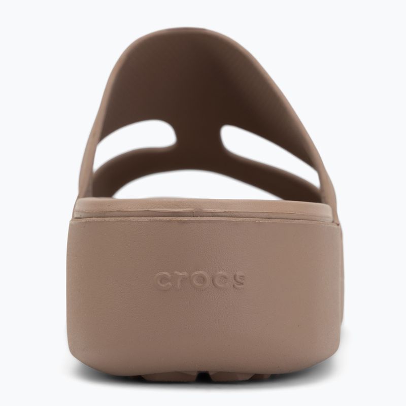 Klapki damskie Crocs Gateway Platform H-Strap latte 6
