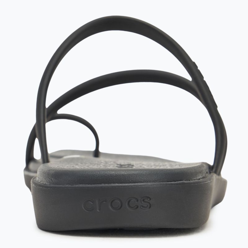 Klapki damskie Crocs Miami Toe Loop Sandal black 6