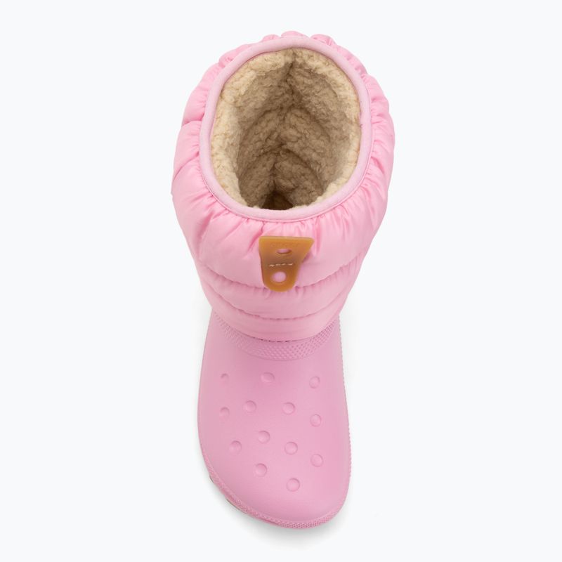 Śniegowce juniorskie Crocs Classic Neo Puff pink tweed/gum 5