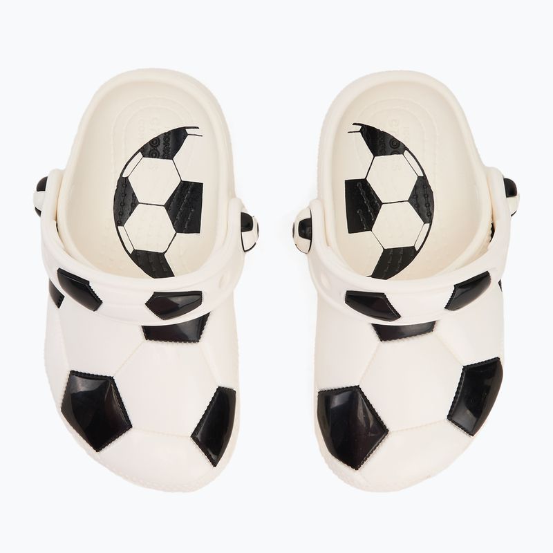 Klapki dziecięce Crocs Classic Soccer Ball Clog Kids Toddler white/black 9