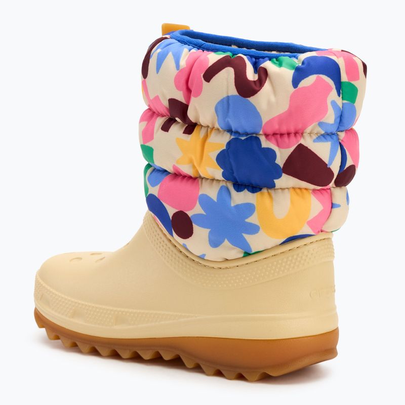 Śniegowce dziecięce Crocs Classic Neo Puff Geo Shapes Boot Kids shitake/multi 3