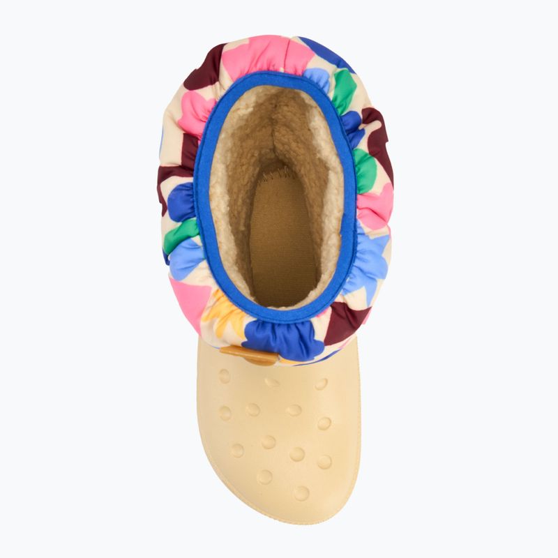Śniegowce dziecięce Crocs Classic Neo Puff Geo Shapes Boot Kids shitake/multi 5