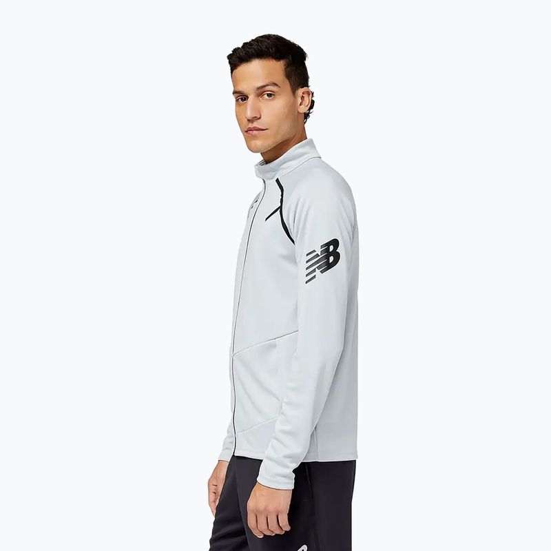 Bluza piłkarska męska New Balance Tenacity Football Training Track light aluminium 2