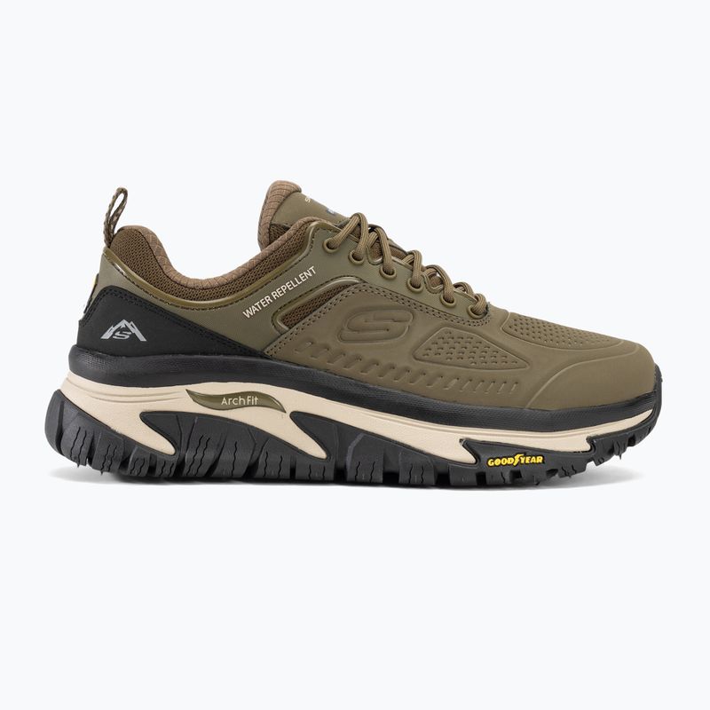 Buty męskie SKECHERS Arch Fit Road Walker Recon olive/black 2