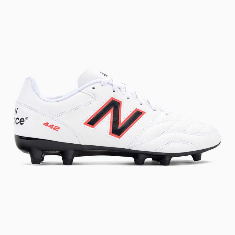 Buty piłkarskie męskie New Balance 442's Academy V2 FG white/black 2