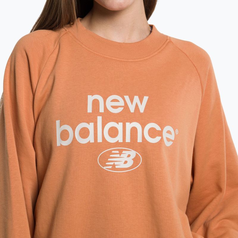Bluza damska New Balance Essentials Reimagined Archive French Terry Crewneck sepia 4