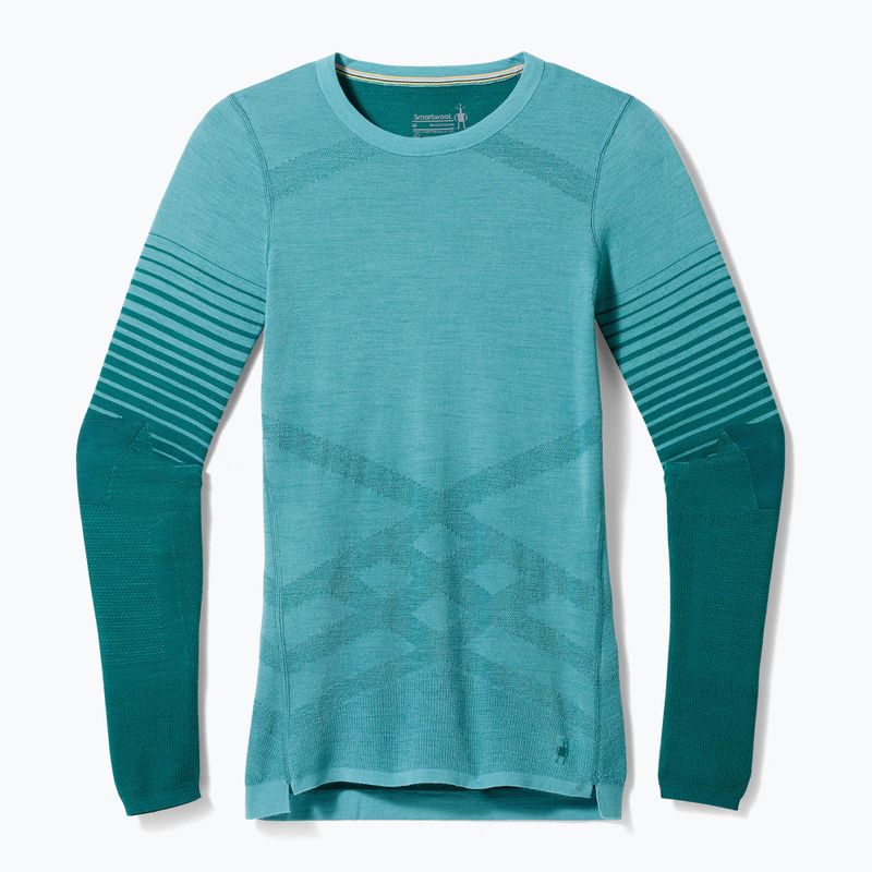 Bluza termoaktywna damska Smartwool Intraknit Thermal Merino Baselayer Pattern Crew cascade 7