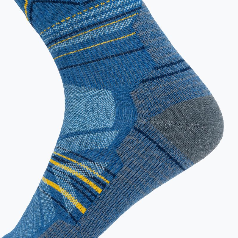 Skarpety Smartwool Hike Light Cushion Mountain Pattern Crew laguna blue 4